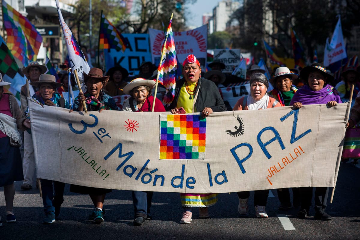 La lucha del Tercer Malón de la Paz resuena en Buenos Aires